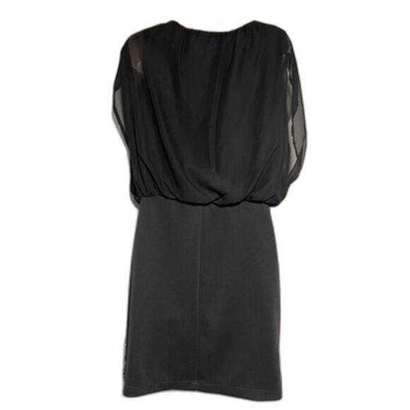 Bailey Blue dress with lace vegan leather skirt  size M - Picture 2 of 7